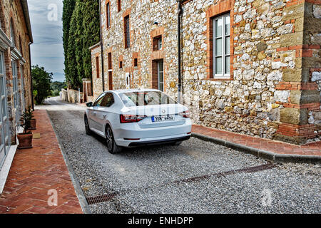 Skoda Superb III, 2,0 TSI / 162 kW Stockfoto