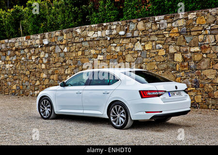 Skoda Superb III, 2,0 TSI / 162 kW Stockfoto