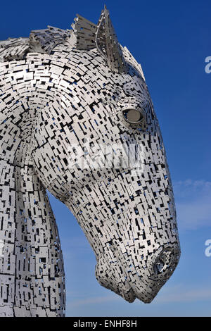 Die Kelpies Skulpturen im Helix Park, Falkirk, Schottland Stockfoto