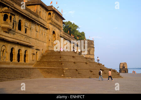 Ahilya Fort in Maheshwar. Stockfoto