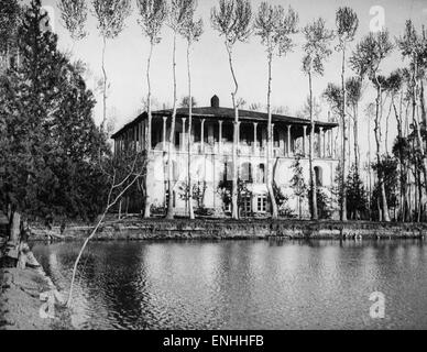 Sommerresidenz der Schah von Persien, Reza Schah Pahlevi, in der Nähe von Teheran, der Hauptstadt des Iran, ca. 1926. Stockfoto