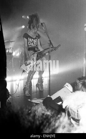 Sigue Sigue Sputnik im Konzert. 28. Februar 1986 Stockfoto