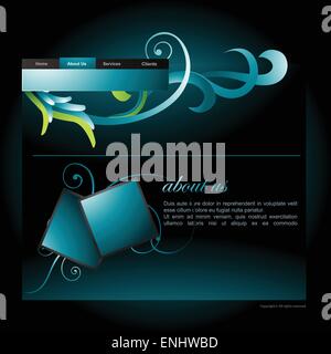 Vektor editierbare Website Design-Templates Stock Vektor