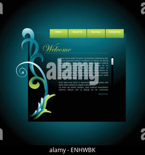 Vektor editierbare Website Design-Templates Stock Vektor