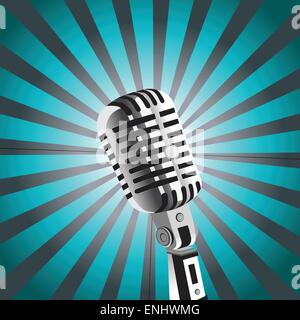 Vektor-mic-Hintergrund Stock Vektor