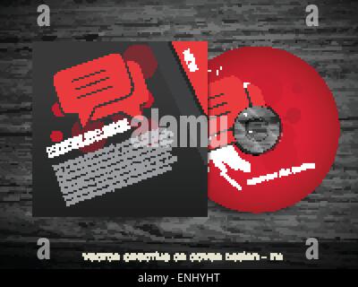 CD-Cover-Design mit Platz für Ihren text Stock Vektor