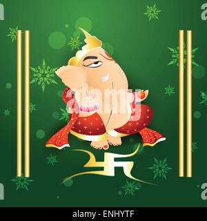 Lord Ganesh-Vektor-Design-Kunst Stock Vektor