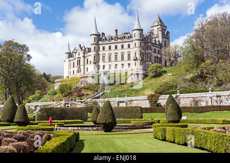 Dunrobin Castle Museum & Gardens in der Nähe von Golspie Highland-Schottland Stockfoto