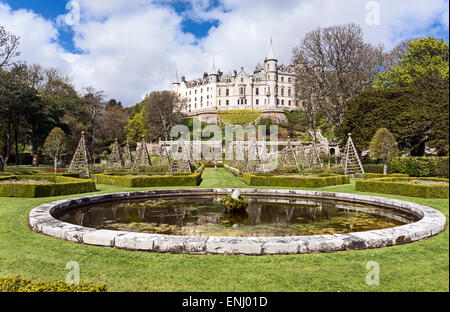 Dunrobin Castle Museum & Gardens in der Nähe von Golspie Highland-Schottland Stockfoto