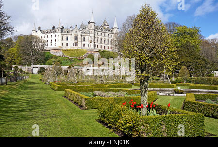 Dunrobin Castle Museum & Gardens in der Nähe von Golspie Highland-Schottland Stockfoto