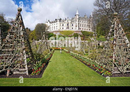 Dunrobin Castle Museum & Gardens in der Nähe von Golspie Highland-Schottland Stockfoto