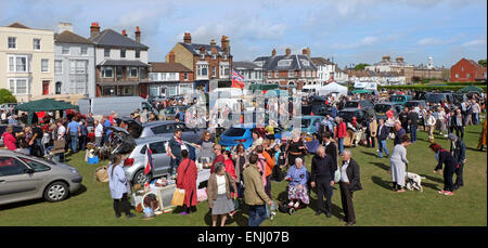 Brocante Antik Jahrmarkt bei Walmer Green, Deal, Kent, UK Stockfoto