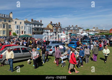 Brocante Antik Jahrmarkt bei Walmer Green, Deal, Kent, UK Stockfoto