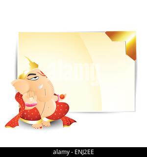 schöne hindu-Gott Ganesha Ji Vektor Stock Vektor