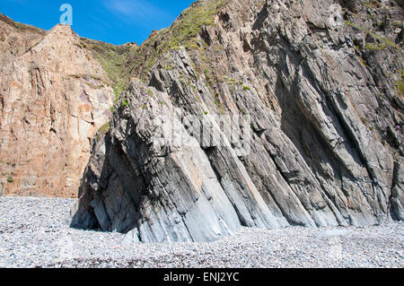 Schöner Strand bei Marloes Sands in im Nationalpark Pembrokeshire, Wales. Stockfoto