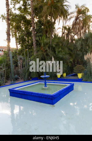 Yves Saint Laurent Garten Marokko Marrakesch marokkanische Gärten Jardin Majorelle Stockfoto