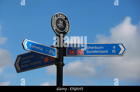 National Cycle Network abonnieren Sherburn und Sunderland in Durham Stockfoto