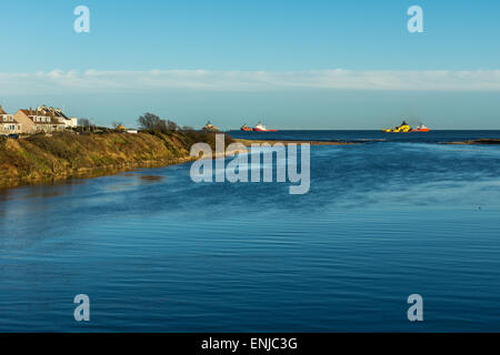 Mündung des Flusses Don, Aberdeen, Schottland. Stockfoto