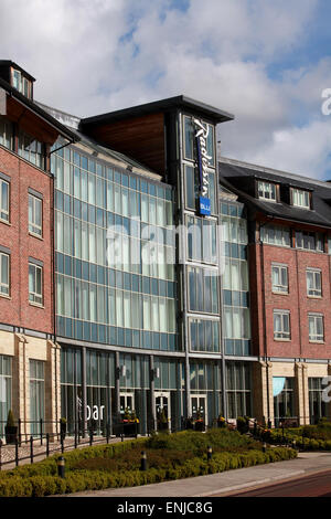 Radisson Blu Hotel Durham außen Durham Stadtzentrum Stockfoto