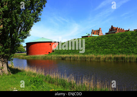 Das historische Schloss von Malmohus befindet sich in der schwedischen Stadt Malmö. Stockfoto