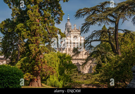 Kirche von Saint-Vincent und Stadtpark, Blois Stockfoto