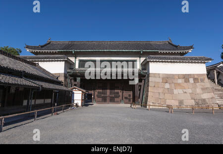 Nijo Burg Higashi-Ote-Mo, große Osttor, Kyoto, Kansai, Japan Stockfoto