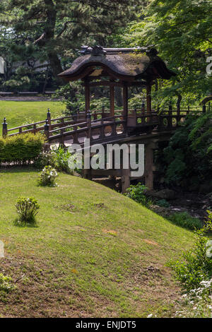 Sankeien, einer der schönsten Gärten Japans, wurde der Öffentlichkeit im Jahre 1904 eröffnet. Stockfoto