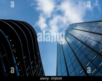 Typische Stadtbüros in die quadratische Meile von London Stockfoto