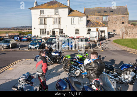 West Bay, hier gefilmt Bridport in Dorset auf Jurassic Coast.Popular TV-Serie Broadchurch. Stockfoto