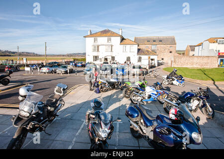 West Bay, hier gefilmt Bridport in Dorset auf Jurassic Coast.Popular TV-Serie Broadchurch. Stockfoto