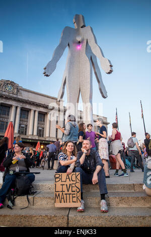 Baltimore Demo Protest Marsch nach dem Tod von Freddie Gray Stockfoto