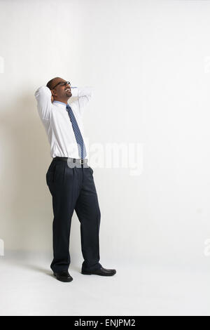 glücklich indischen Geschäft männlich Stockfoto