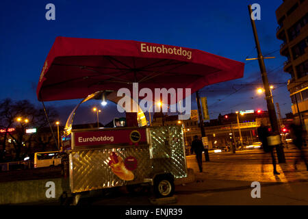 Eurohotdog Kiosk, Florenc Prag Tschechische Republik Europa Stockfoto