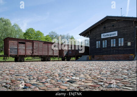 Europa, Polen, Lodz, Gedenkstätte Radegast Station, wo die Juden aus dem Ghetto Deportation in mehreren Konzentration Lager waren. Stockfoto