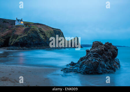 Llangrannog Strand, Ceredigion (Strickjacke), West-Wales, Wales, Vereinigtes Königreich, Europa Stockfoto