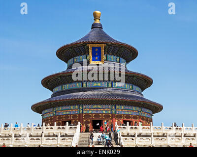 Halle des Gebets für gute Ernten, Tempel des Himmels (Tian Tan), UNESCO-Weltkulturerbe, Peking, China, Asien Stockfoto