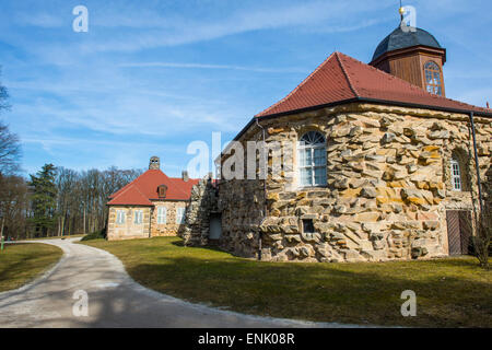 Alte Burg im historischen Park Eremitage, Bayreuth, Upper Franconia, Bayern, Deutschland, Europa Stockfoto