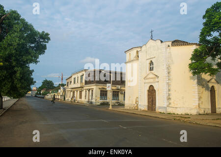 Häusern im Kolonialstil in der Stadt von São Tomé, Sao Tome und Principe, Atlantik, Afrika Stockfoto