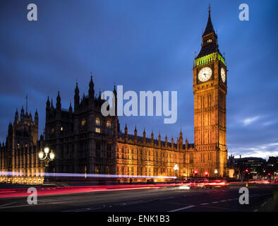 Big Ben, Houses of Parlament, UNESCO-Weltkulturerbe, Westminster, London, England, Vereinigtes Königreich, Europa Stockfoto