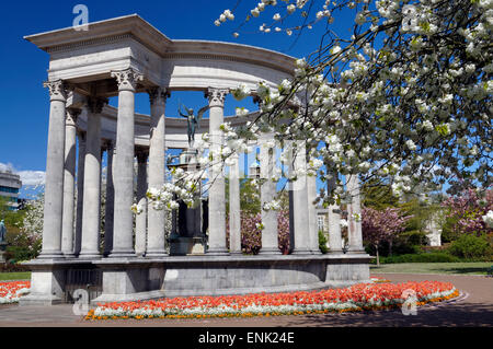 Wales National War Memorial, Alexandra Gardens, Cathay Park, Cardiff, Wales, Vereinigtes Königreich. Stockfoto