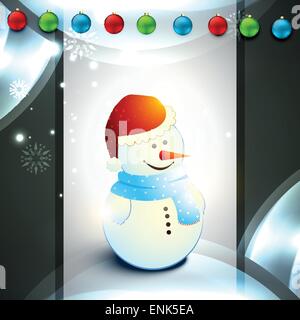 Vektor-Schneemann-Vektor-Design-illustration Stock Vektor