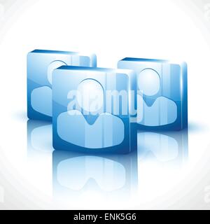 stilvolle menschlichen Symbol Entwürfe Stock Vektor