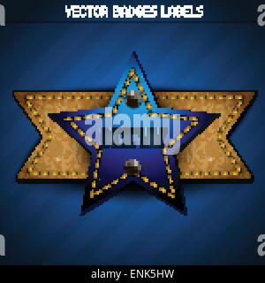 Vektor-Jeans neue Etikettendesign Stock Vektor