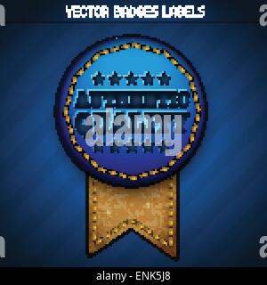 Vektor-authentische Qualität-Label-design Stock Vektor