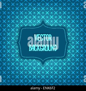 blauer Hintergrund mit geometrischen Musterdesign - Vektor-Illustration. EPS 10 Stock Vektor