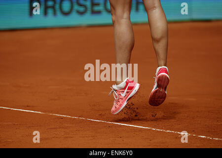 Madrid, Spanien. 7. Mai 2015. Maria Sharapova in Aktion gegen Caroline Wozniacki bei den Mutua Madrid Open, Caja Magica in Madrid am 7. Mai 2015. Bildnachweis: Michael Cullen/ZUMA Draht/Alamy Live-Nachrichten Stockfoto