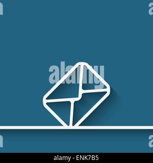 E-Mail Umschlagsymbol - Vektor-Illustration. EPS 10 Stock Vektor