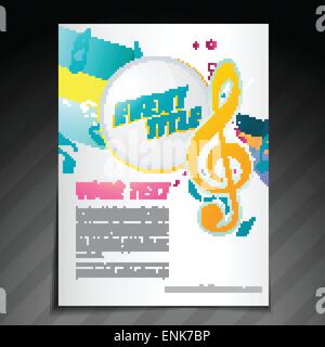 Vektor-Event-Broschüre-Flyer-Vorlage-design Stock Vektor