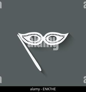 Maskerade Maske Symbol - Vektor-Illustration. EPS 10 Stock Vektor