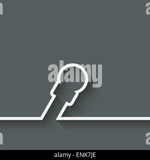 Lautsprecher-Mikrofon-Symbol - Vektor-Illustration. EPS 10 Stock Vektor